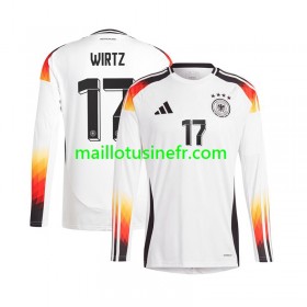 Maillot de Foot Allemagne Florian Wirtz 17 Domicile UEFA EURO 2024 Manches Longues